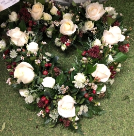 Heart   foliage and flower mix